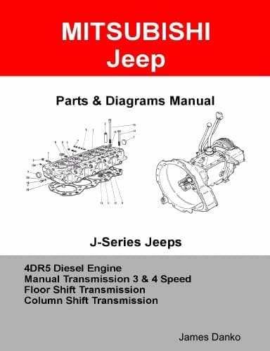 Mitsubishi Jeep 4DR5 Diesel Engine & Manual Transmission Parts Manual